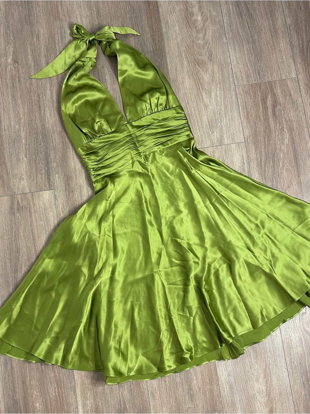 Y2K rose & Lula green dress